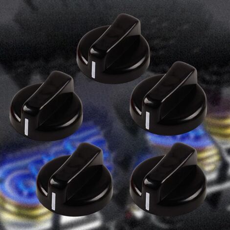 Lot de 5 boutons de rechange universels pour cuisinière à gaz, 8 mm, durables (1/2)