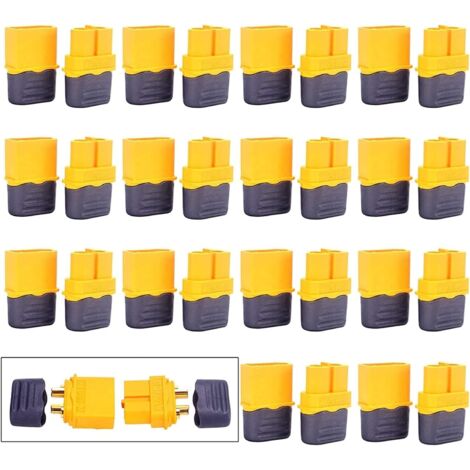 15 Paires XT60H Gaine Connecteur pour Modèle RC et Plus (15pcs XT60H Connecteur Mâle + Femelle) (1/5)