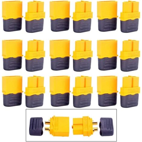 10 Paires XT60H Gaine Connecteur pour Modèle RC et Plus (10pcs XT60H Mâle + 10pcs XT60H Femelle Connecteur) (1/5)