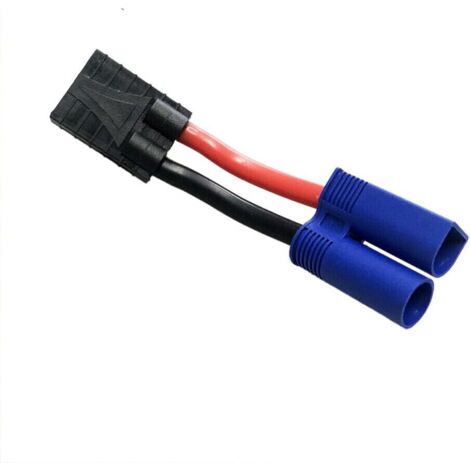 Adaptateur de Courant : Remplacement pour Traxxas Femelle vers EC5 IC5 12AWG : EC5 IC5 TRX ID ESC LiPo Adaptateur ec5 vers traxxas (1/4)