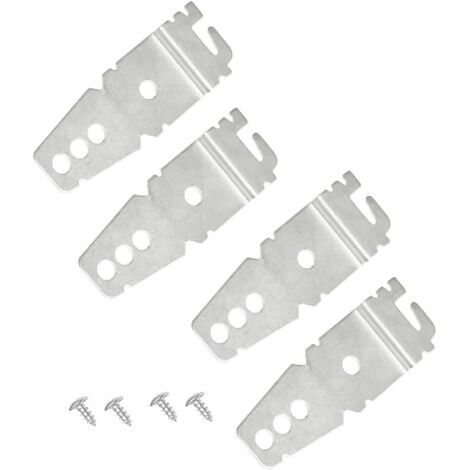 Lot de 4 supports de montage universels pour lave-vaisselle sous le comptoir, avec vis, compatible avec Whirlpool, Kenmore (1/5)