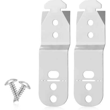 2pcs Support pour Lave-Vaisselle, 00619985 Acier Inoxydable Clips Fixation Lave-Vaisselle Compatibles avec Bosch Thermador Kenmore Gagenau et la Plupart des Lave-Vaisselle de Grandes Marques (1/5)