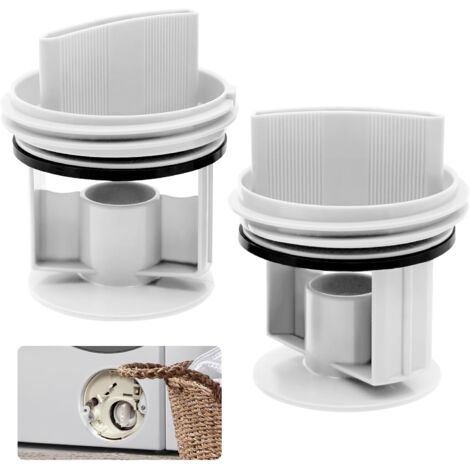 2 pièces de filtre à peluches universel pour machine à laver, filtre à peluches de rechange pour machine à laver et sèche-linge, pièces de rechange compatibles avec Bosch, Siemens, Constructa, Neff (1/5)