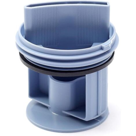 Bouchon de pompe de vidange compatible avec Bosch Siemens WM1095/1065 WD7205, bouchon de vidange de rechange pour machine à laver (bleu) (1/5)
