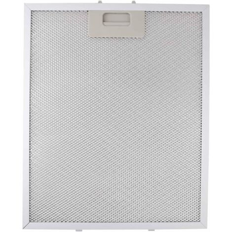 Lot de 2 filtres à graisse en métal pour hotte aspirante - 340 x 280 x 9 mm - Argenté