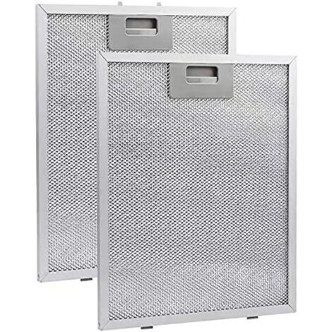 Filtre à graisse en maille métallique pour hotte aspirante 2 pièces 320 x 260 mm (1/5)