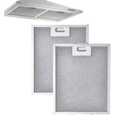 Range Hood Filters Lot de 2 filtres à graisse en métal pour hotte aspirante, dimensions : 320 x 260 x 9 mm. Filtres à graisse en maille métallique robuste pour votre hotte aspirante de cuisine. (1/5)