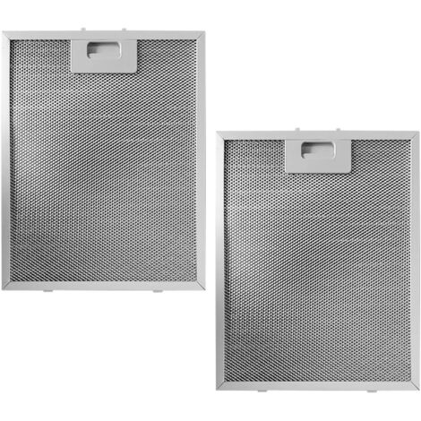 Filtre en Métal pour Hotte Aspirante - Filtre à Graisse en Métal - 230 x 260 mm Pour Hotte de Cuisine/Ventilation de Ventilateur D'extraction (Pack de 2) (1/5)