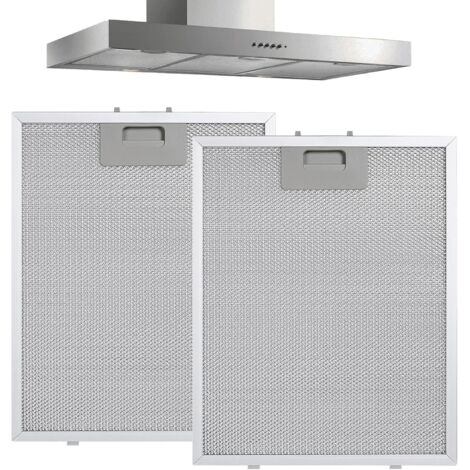 Filtre à Graisse Métallique, 2 Pièces 320 x 260 x 9mm Aluminium Filtres à Graisse, Grille Hotte Aspirante avec 5 couches d'aluminium, Filtres de Rechange pour Hotte Aspirante, pour Hottes de Cuisine