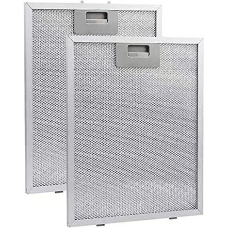 Lot de 2 filtres à graisse en métal pour hotte aspirante, 300 x 240 x 9 mm, 5 couches en acier inoxydable pour hotte aspirante, extracteur de graisse pour la maison et la cuisine (1 pièce)