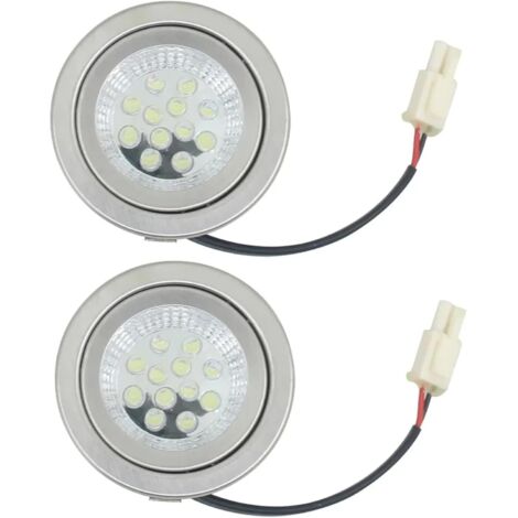 Ampoules de hotte de cuisine, 3 W, 24 V avec connecteur EL, économie d'énergie, 2 lumières LED RV intérieures 12 V, ampoules cuisine, accessoires (1/5)