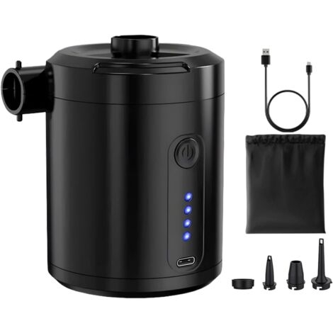 Pompe À Air Rechargeable,Compact Pompe Gonfleur pour Objets Gonflables Compresseur sans Fil Silencieux pour Camping Paddle Board Tente Gonflage Matelas (1/5)