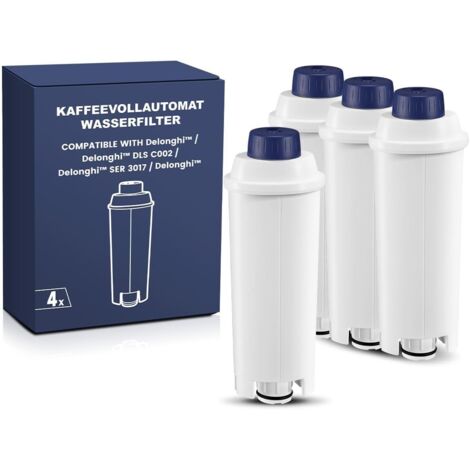 Machine à Café Filtres pour Delonghi Magnificas,Dinamica,ECAM,ESAM,ETAM,Primadonna,BCO,EC Serie Machine à café, Cartouches de Filtre à eau pour Delonghi, Adoucir l'eau (Lot de 4) (1/5)