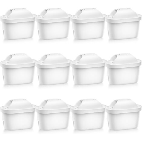 Filtre à eau de rechange, Cartouche de Filtre à Eau Compatible avec Brita® Maxtra Pro®, Maxtra+® Plus All-in-1 Carafe Filtrante, Réduire les PFAS, PFOA/PFOS, Chlore, Calcaire (12) (1/5)