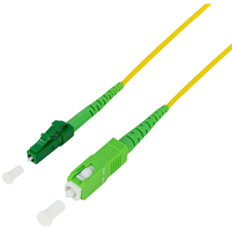 Goobay 59593 Câble à Fibre Optique (FTTH) / Monomode (OS2) Simplex/SC APC (8°) Mâle Vers SC-APC