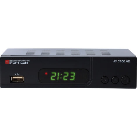 Récepteur DVB-C Opticum AX C100 HD 1080p, USB, HDMI (1/5)