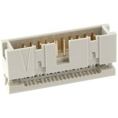 CONNECTEUR ECON Wannenstecker WSK16G, 16 broches, gris, pas 2,54 mm, DIN 41651 (1/2)