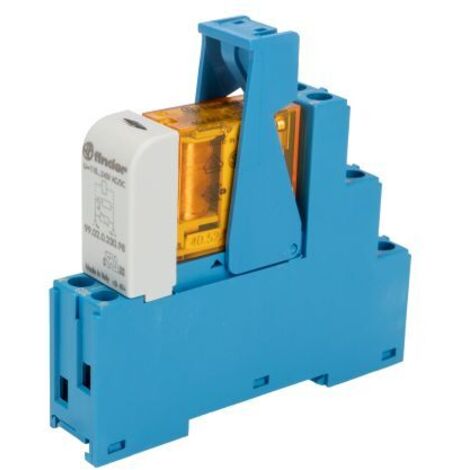 Relais d'interface Finder, 48 Series, 230V c.a., 2 RT, montage Rail DIN ( Prix pour 1 ) (1/2)