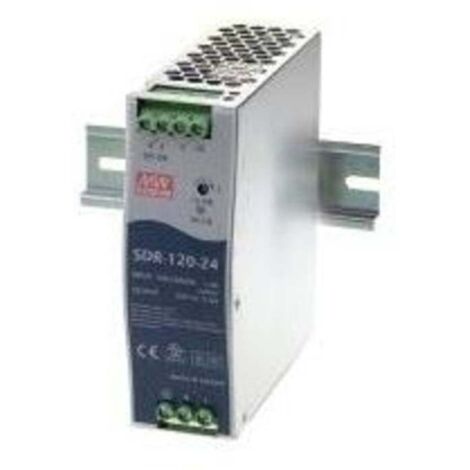 Alimentation à découpage MEAN WELL SDR-120-24, 24 V-/5 A (1/2)