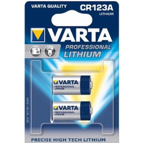 Varta – Pile lithium CR123A 1430 mAh – Blister de 2 – Source d'énergie fiable pour appareils photo, jouets et dispositifs intelligents (1/10)