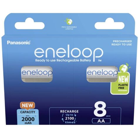 Pile rechargeable LR6 (AA) NiMH eneloop eneloop HR06 2000 mAh 1.2 V 8 pc(s) X926882 (1/9)