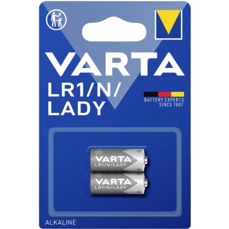 Batterie VARTA Alkaline, LR1, N, LADY, 1,5V, Electronics, 2 pièces (1/6)