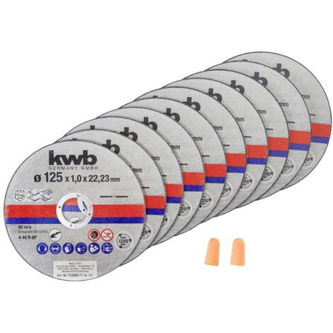 Set de disques à tronçonner KWB, 712022, 125x1,0 mm, 10 pièces (1/6)