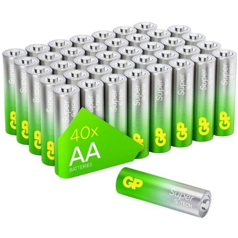 1x40 gp super alcaline aa mignon batterien blister 030e15as40-2 (1/5)
