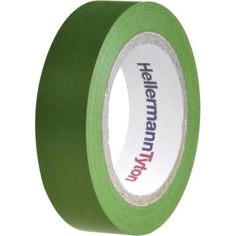 HELLERMANNTYTON Ruban isolant, 710-00103, HelaTapeFlex15, vert, 15mmx10m (1/2)