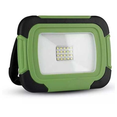 V-TAC VT-11-R projecteurs à LED multifonction rechargeables 10W chip samsung blanc froid 6400K corps en plastique IP44 - sku 502 (1/5)