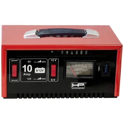 Chargeur de batterie HP AUTOZUBEHÖR 20510, 6/12 V, 10 A, charge normale et rapide