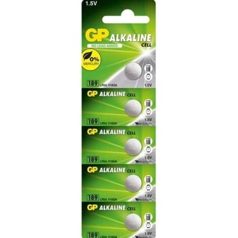 Pile bouton alcaline GP LR54 V10GA, 1,5 V, 10 pièces (1/5)