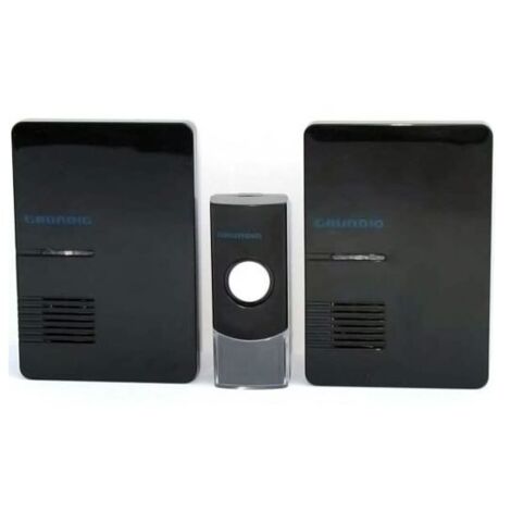 Grundig Draadloze Deurbel avec 2 Ontvangers Noir (1/5)
