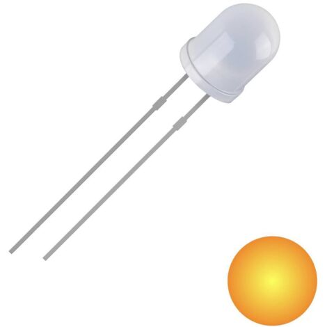 QUADRIOS LED, 3 mm, Couleur lumière : Jaune, Couleur boîtier : Diffus, 700 mcd, 590 nm, 2,54 mm (1/2)