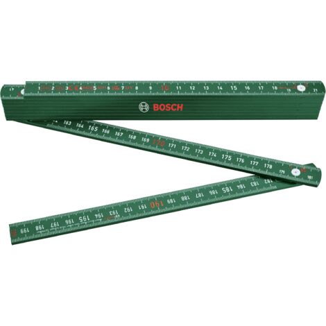 Règle Bosch 2m (règle pliante, nylon renforcé de fibre de verre, échelle métrique, 10 segments)