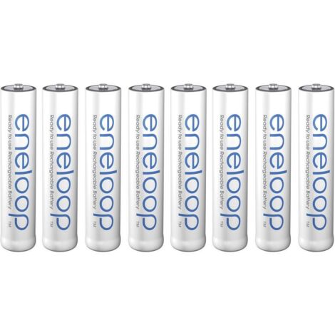 PANASONIC eneloop Piles rechargeables NiMH Micro, 800mAh, lot de 8