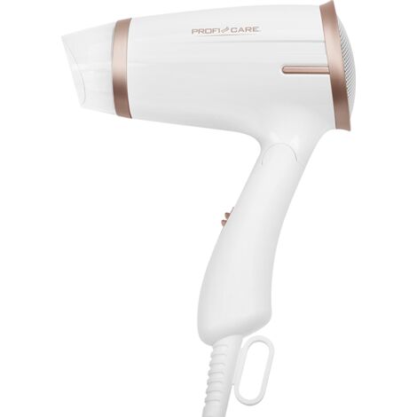 PROFI CARE Sèche-cheveux PC-HT 3009, poignée pliante, compact, 1400W, blanc-champagne (1/5)