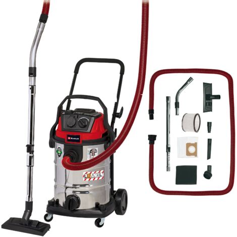 [Ancienne version] Einhell Aspirateur de chantier TE-VC 2230 SACL (1 400 W, Cuve 30L, classe de poussières L, pour des poussières de valeurs MAK1 mg/m³) Vendu avec plusieurs buses et filtres