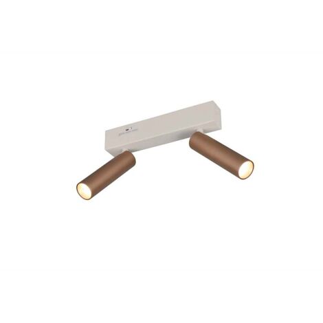 Spot LED TRIO AMBALA, 849210265, double, 2x 5,5 W, 2x 500 ml, coffee (1/5)