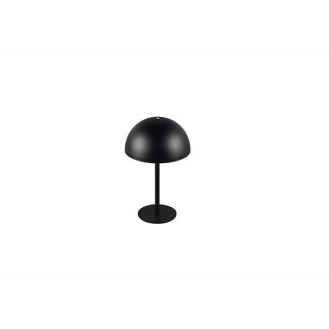 Lampe de table, lampe de chevet, lampe d'appoint, variateur tactile, lampe à piles, LED noire, 21 cm (1/5)