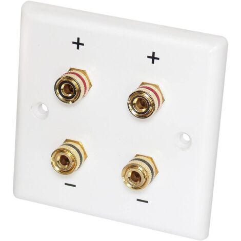 Couvercle plastique connecteur LS-mur Dynavox blanc (1/2)