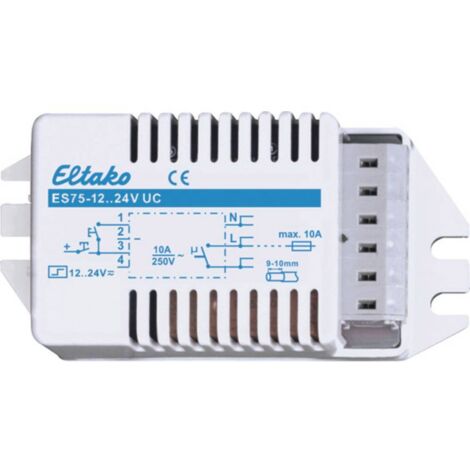 Télérupteur installation fixe Eltako ES75-12..24V UC 1 NO (T) 230 V 10 A 500 W 1 pc(s) Q855542 (1/2)