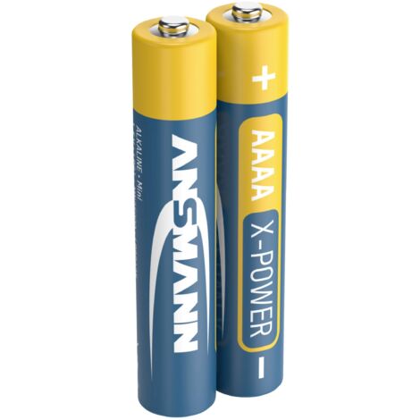 Piles mini ANSMANN X-Power, alcalines, AAAA / LR08, 1,5 V, lot de 2 (1/5)