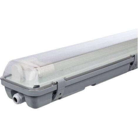 Néon LED étanche IP65 2X10W 60CM – 1800 lm – Lumière blanche neutre 4000K – Pour pièces humides comme caves et garages – Muller Licht