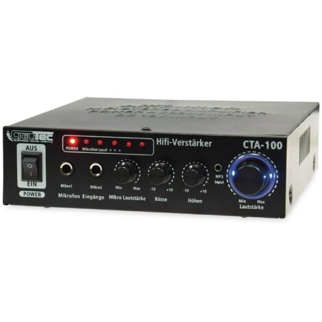 Amplificateur Mini-HiFi CHILITEC CTA-100, noir