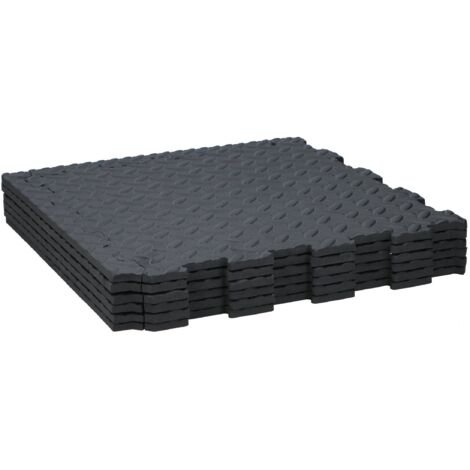 Tapis Puzzle EVA 18 Pièces 30x30x1 Cm – Fitness Gym & Jeu – Bordures Droites – 6 Couleurs Vives