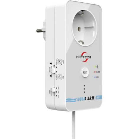 Détecteur d'inondation avec alerte WiFi – Câble de détection 2m – Activation/désactivation appareils connectés – Alarme 85 dB – Protector