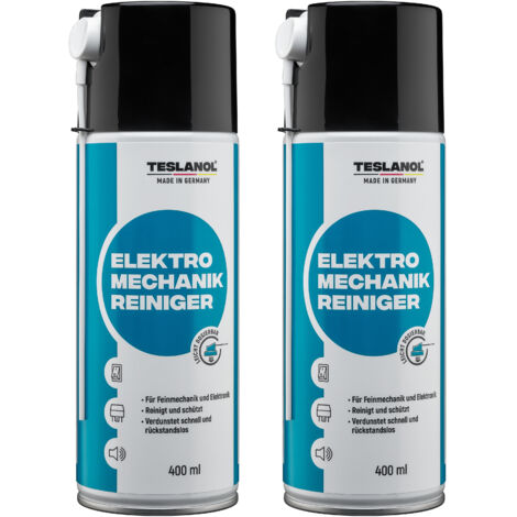 TESLANOL 26018 Spray nettoyant électro-mécanique, 400 ml, 2 pièces (1/2)