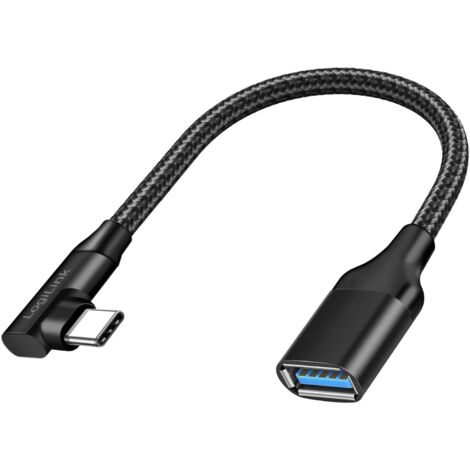 Cable usb c coude usb 32 15 w 02 m (1/5)