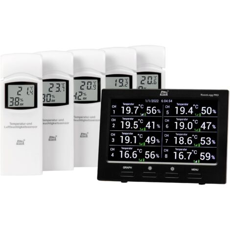 Thermo-hygromètre radiopiloté dnt RoomLogg PRO DNT000004